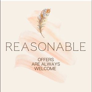 ALWAYS MAKE AN OFFER ON ITEMS YOU LIKE!